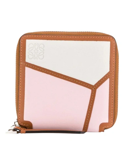 Shop Loewe Multicolored Puzzle Square Wallet