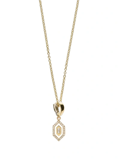 Shop Azlee Small Diamond Enamel Necklace