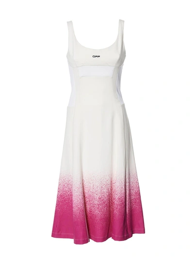 Shop Off-white Degrade Elastic Dress White