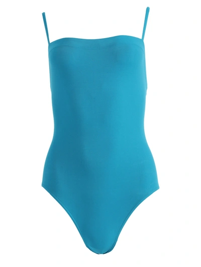 Shop Eres Aqua Spaghetti Strap Swimsuit In Blue