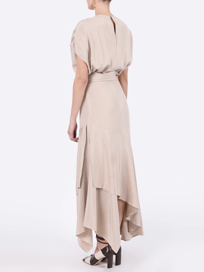 Shop Silvia Tcherassi Neutral Protea Belted Dress