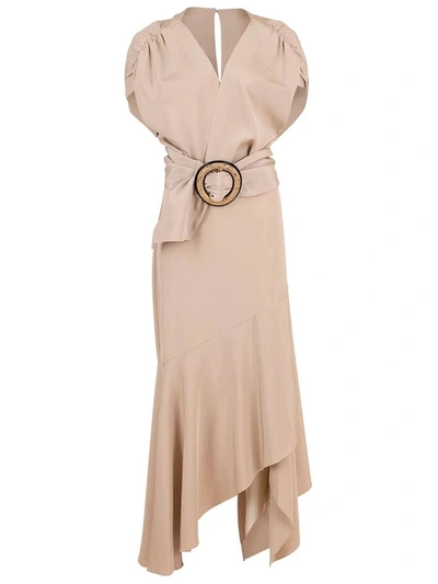 Shop Silvia Tcherassi Neutral Protea Belted Dress