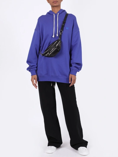 Shop Acne Studios Face Sweatshirt Electric Blue