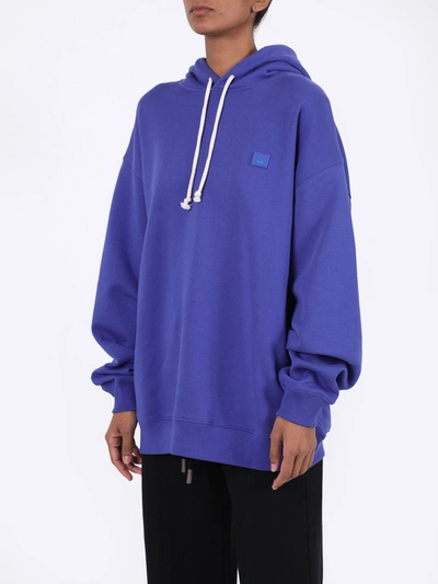 Shop Acne Studios Face Sweatshirt Electric Blue