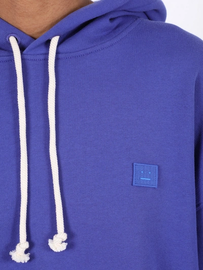 Shop Acne Studios Face Sweatshirt Electric Blue
