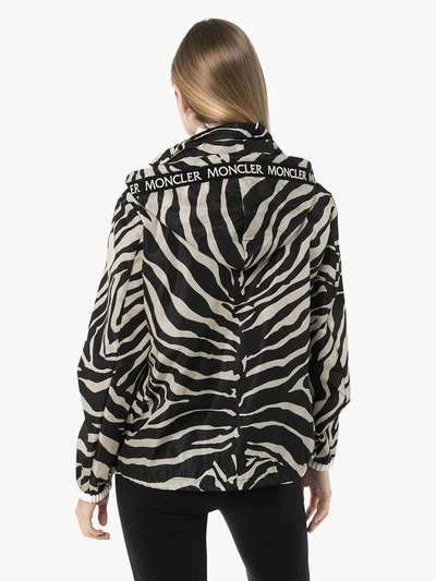 Shop Moncler Zebra Print Track Jacket