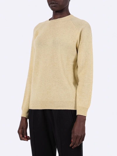 Shop Alexandra Golovanoff Mila Light Cashmere Sweater In Yellow