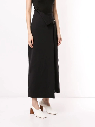 Shop The Row Ogechi Midi Skirt Black