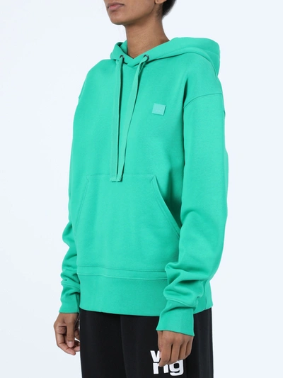 Shop Acne Studios Face Sweatshirt In Green