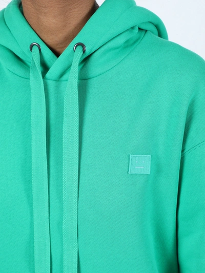 Shop Acne Studios Face Sweatshirt In Green