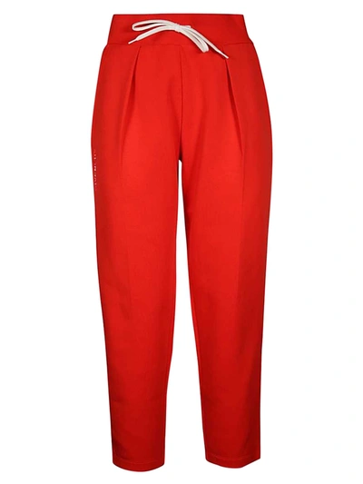 Shop Givenchy Red Logo Sweatpants