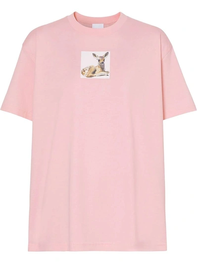 Shop Burberry Bambi T-shirt, Pink