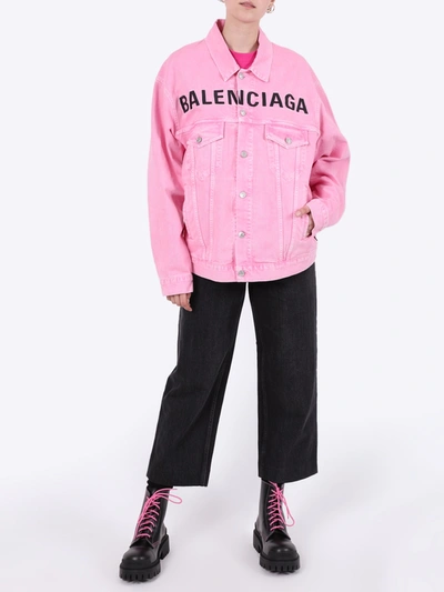 Shop Balenciaga Cropped Denim Pants Black