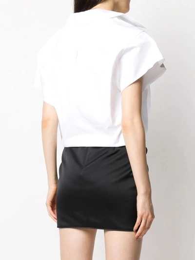 Shop Alexander Wang White Off-shoulder Shirt