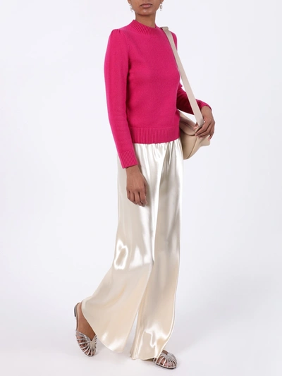 Shop The Row Ivory Satin Gala Pants In White