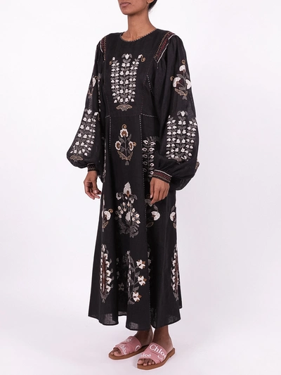 Shop Vita Kin Patchouli Midi Dress In Black
