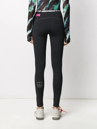 Shop Off-white Logo Active Leggings In Black