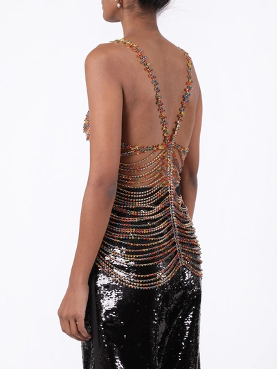 Shop Area Multicolored Embellished Chain Top