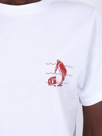 Shop Loewe Animal Motif T-shirt In White