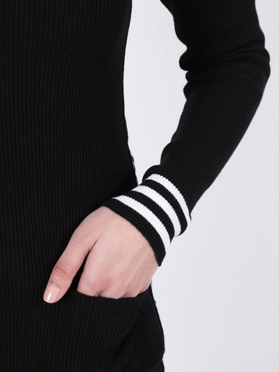 Shop Off-white Knit Industrial Cardigan In Black