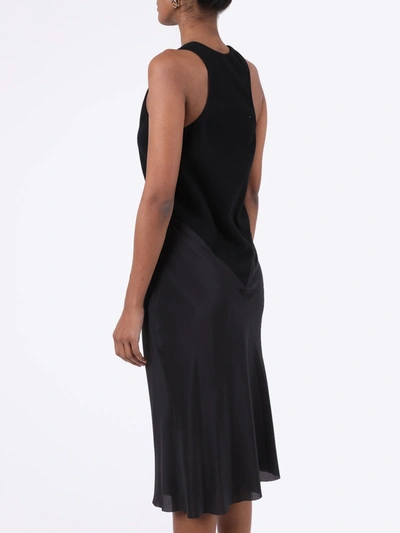 Shop Haider Ackermann Black Silk Mid-length Dress