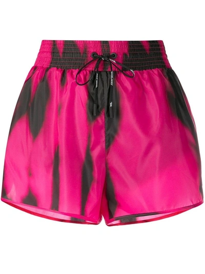 Shop Off-white Pink Tie-dye Shorts