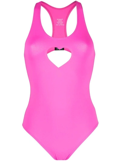 Shop Vetements Heart Cut-out Swimsuit