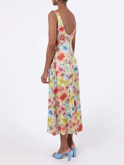 Shop Alexa Chung Multicolored Floral Mid-length Dress