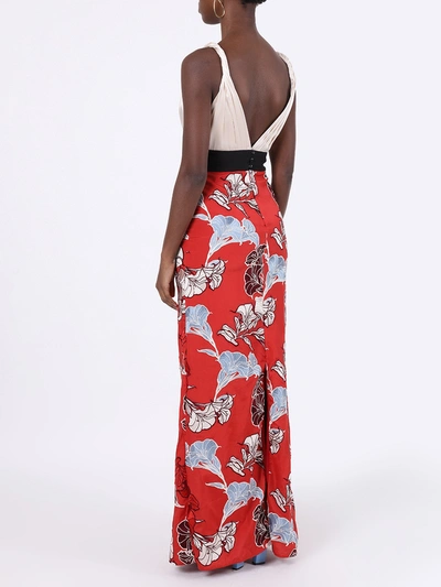 Shop Johanna Ortiz Floral Embroidered Hybrid Gown