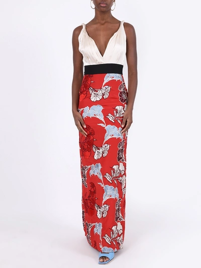 Shop Johanna Ortiz Floral Embroidered Hybrid Gown