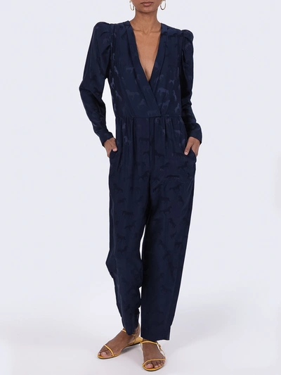 Shop Stella Mccartney Navy Tuta Jumpsuit In Blue