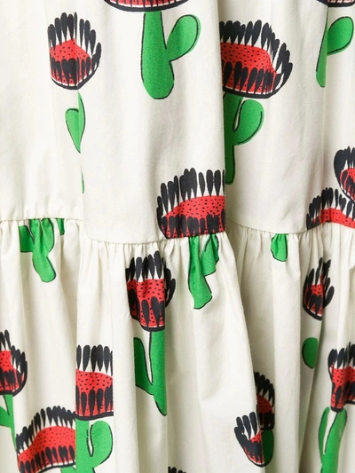 Shop La Doublej Multicolored Cactus Print Midi Dress