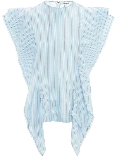 Shop Jw Anderson Striped Kite Top In Blue