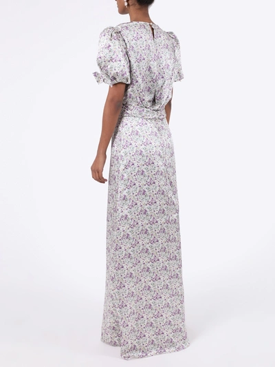 Shop The Vampire's Wife Silk Floral Puff Sleeve Dress
