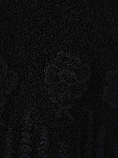 Shop Loewe Embroidered Floral Logo Sweater Black