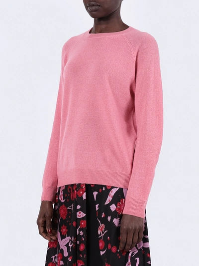 Shop Alexandra Golovanoff Mila Light Cashmere Sweater In Pink