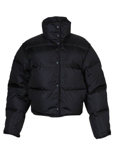 Shop Acne Studios High Neck Puffer Jacket In Black