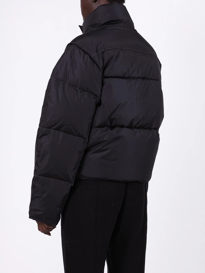Shop Acne Studios High Neck Puffer Jacket In Black