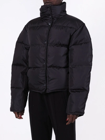 Shop Acne Studios High Neck Puffer Jacket In Black