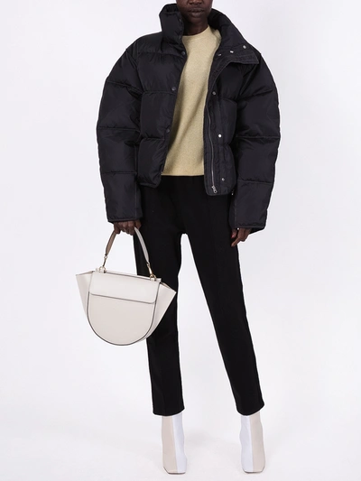 Shop Acne Studios High Neck Puffer Jacket In Black