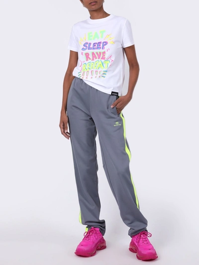 Shop Vetements Eat, Sleep, Rave, Repeat T-shirt In Multicolor