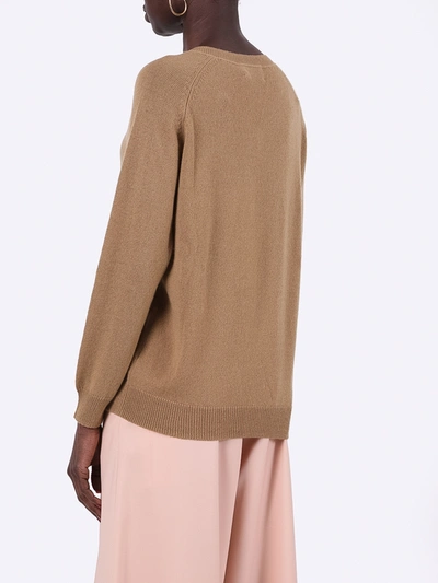 Shop Alexandra Golovanoff Camel Cashmere Sweater In Brown