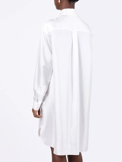 Shop Lanvin White Cityscape Shirt Dress