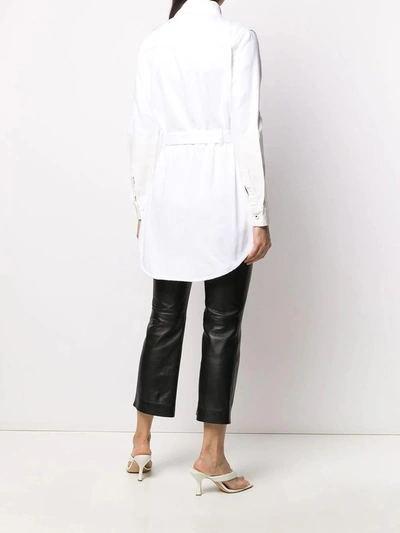 Shop Off-white Crisp White Shirt Dress