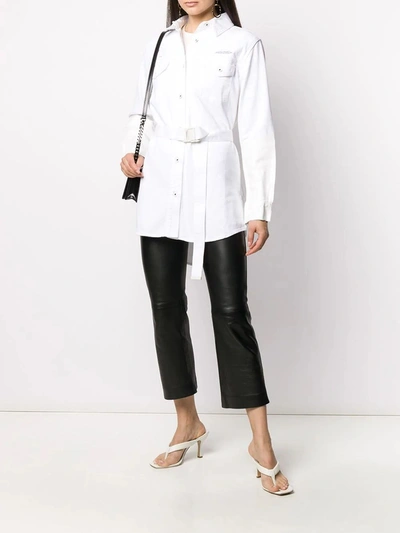 Shop Off-white Crisp White Shirt Dress