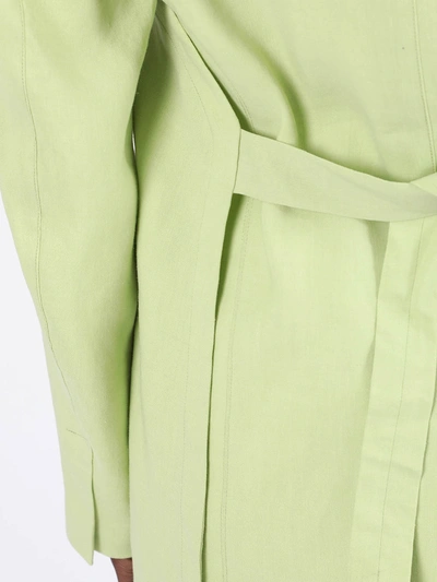 Shop Jacquemus Green La Veste Tablier Jacket