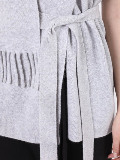 Shop Proenza Schouler Draped Cashmere Top In Grey