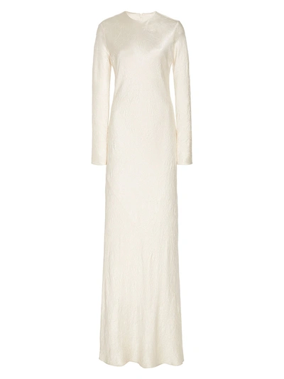 Shop Co Crinkled Ivory Maxi Dress In White