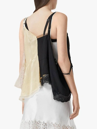 Shop Burberry Deconstructed Lace Top