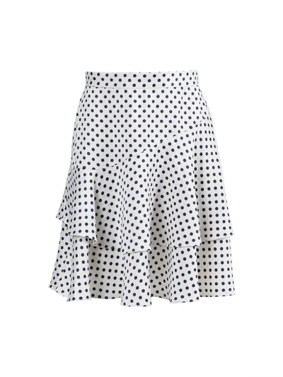 Shop Alexa Chung Ruffled Polka-dot Skirt